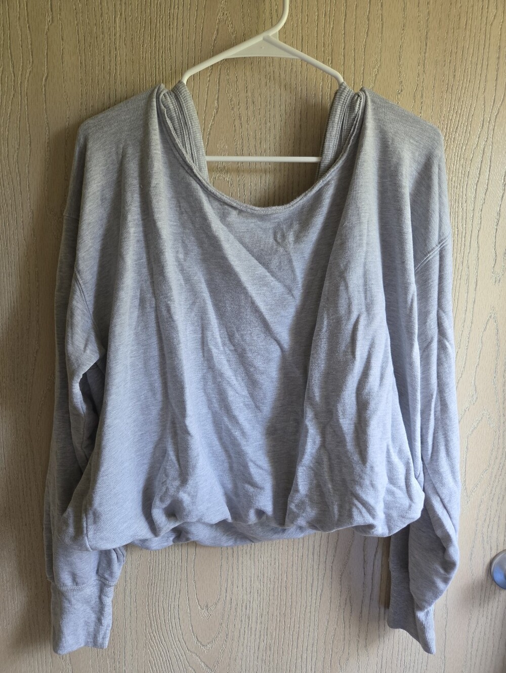 Aerie OFFLINE OTT Gray Layered Sweatshirt - Picture 2 of 8